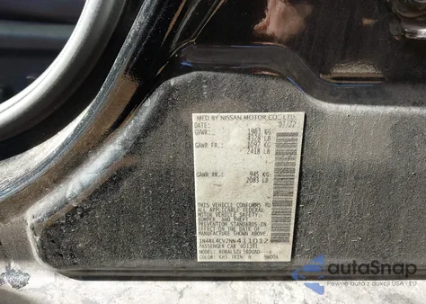 2022 Nissan Altima Sr Fwd from USA, damaged, VIN 1N4BL4CV2NN411012